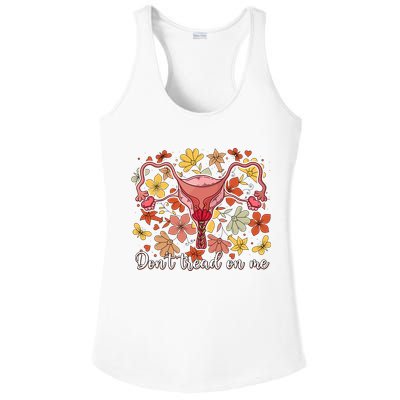 Don’t Tread On Me Uterus Feminist Human Rights Ladies PosiCharge Competitor Racerback Tank