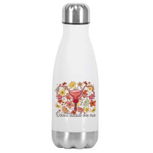 Don’t Tread On Me Uterus Feminist Human Rights Stainless Steel Insulated Water Bottle