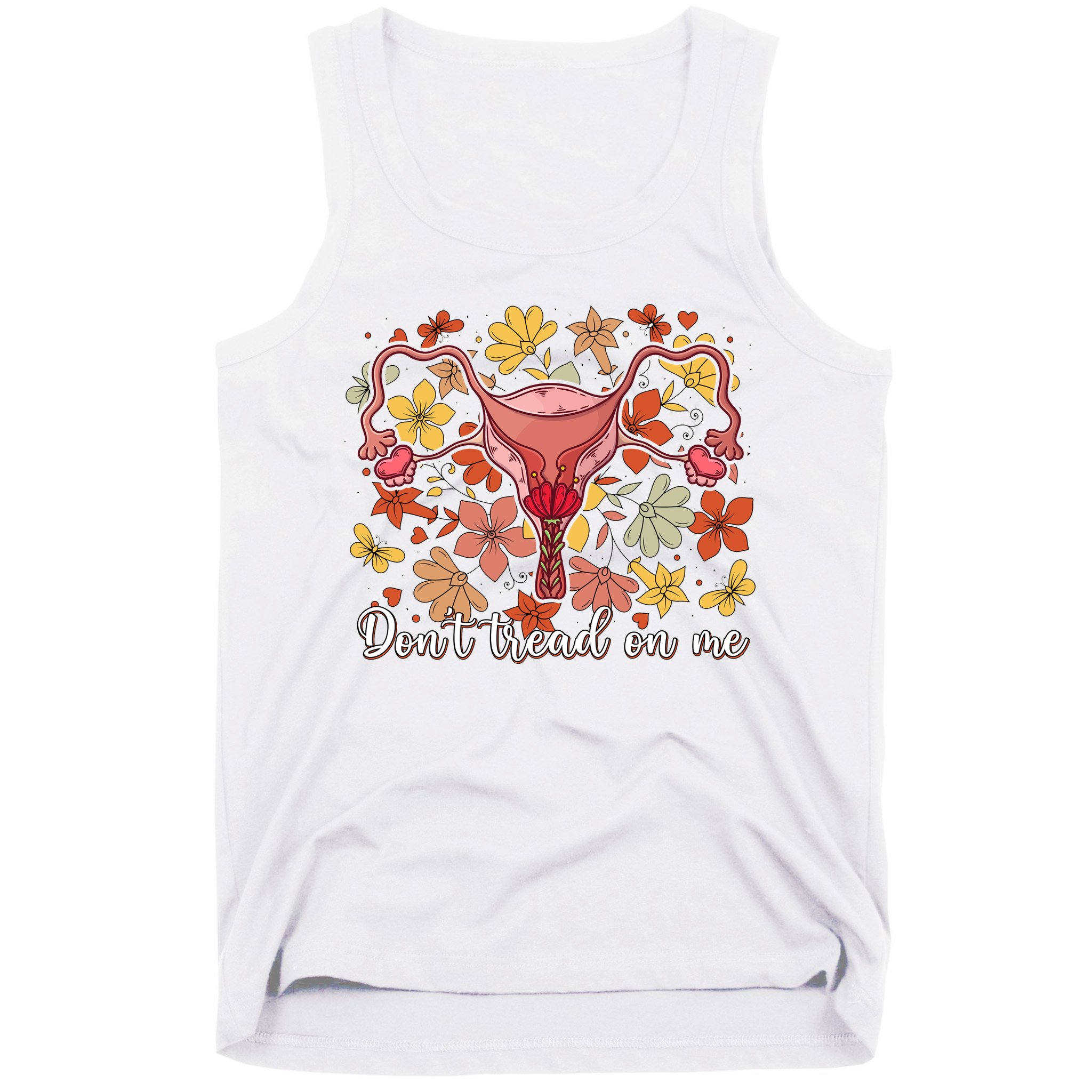 Don’t Tread On Me Uterus Feminist Human Rights Tank Top