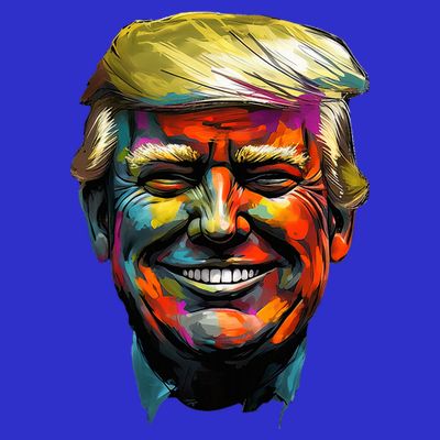 Donald Trump Oil Painting Style Donald J Trump Smiling T-Shirt