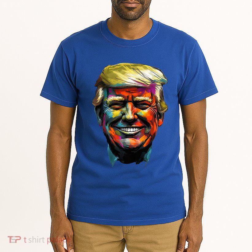 Donald Trump Oil Painting Style Donald J Trump Smiling Tall T-Shirt