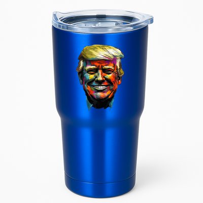 Donald Trump Oil Painting Style Donald J Trump Smiling Tumbler