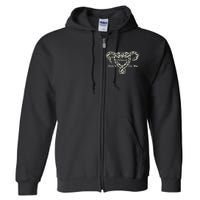 Don’T Tread On Me Uterus Snake Feminist Full Zip Hoodie