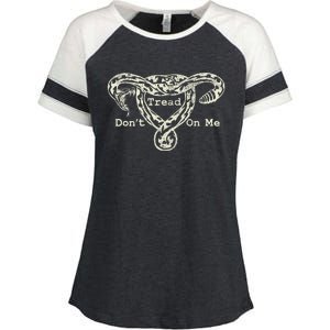 Don’T Tread On Me Uterus Snake Feminist Enza Ladies Jersey Colorblock Tee