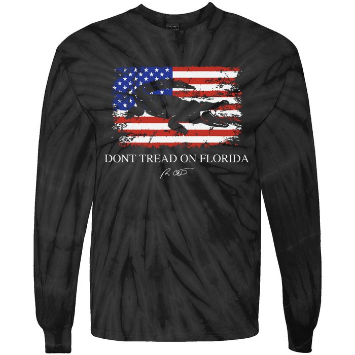 Dont Tread On Florida Governor Ron Desantis Tie-Dye Long Sleeve Shirt