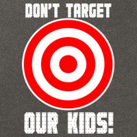 Dont Target Our Kids Patriotic Bullseye Range Boycott Cotton Canvas Backpack
