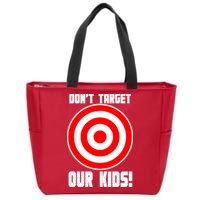 Dont Target Our Kids Patriotic Bullseye Range Boycott Zip Tote Bag