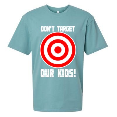 Dont Target Our Kids Patriotic Bullseye Range Boycott Sueded Cloud Jersey T-Shirt