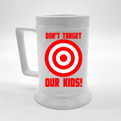 Dont Target Our Kids Patriotic Bullseye Range Boycott Beer Stein