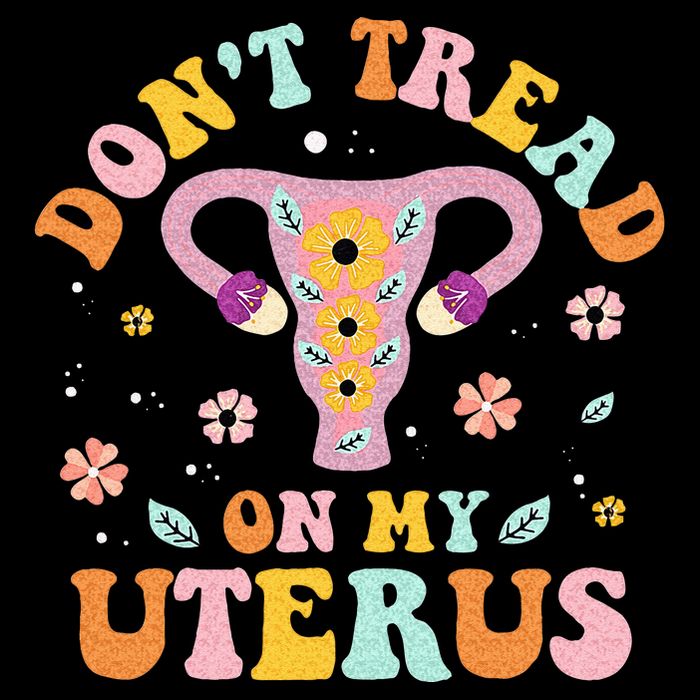 Dont Tread On My Uterus No Uterus No Opinion Drawstring Bag