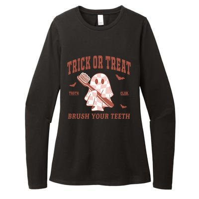 Dentist Trick Or Treat Brush Your Teeth Halloween Womens CVC Long Sleeve Shirt