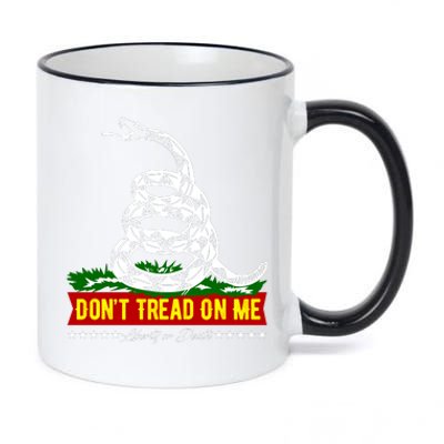 Dont Tread On Me Liberty Or Death Come & Take It 11oz Black Color Changing Mug