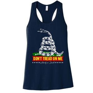 Dont Tread On Me Liberty Or Death Come & Take It Women's Racerback Tank