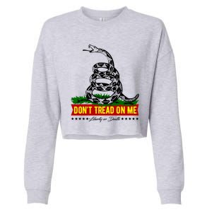 Dont Tread On Me Liberty Or Death Come & Take It Cropped Pullover Crew