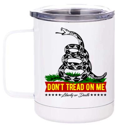 Dont Tread On Me Liberty Or Death Come & Take It 12 oz Stainless Steel Tumbler Cup