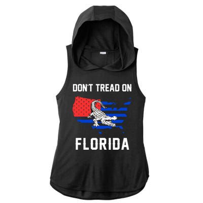 Don't Tread On Florida Ladies PosiCharge Tri-Blend Wicking Draft Hoodie Tank