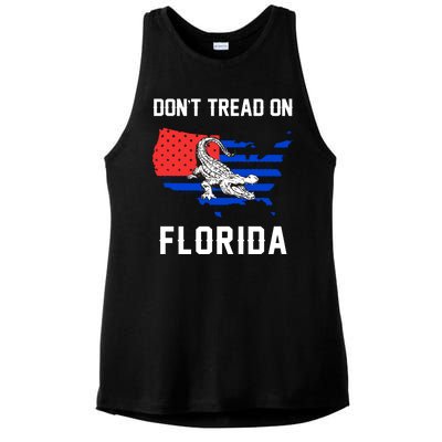 Don't Tread On Florida Ladies PosiCharge Tri-Blend Wicking Tank