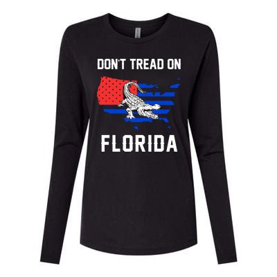 Don't Tread On Florida Womens Cotton Relaxed Long Sleeve T-Shirt