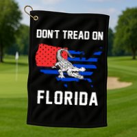 Don't Tread On Florida Golf Towel