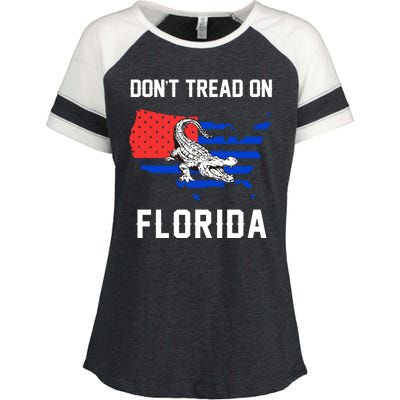 Don't Tread On Florida Enza Ladies Jersey Colorblock Tee