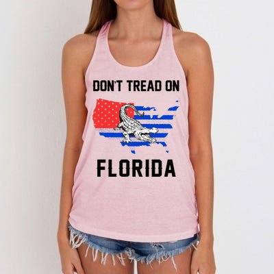 Don't Tread On Florida Women's Knotted Racerback Tank