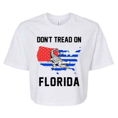 Don't Tread On Florida Bella+Canvas Jersey Crop Tee