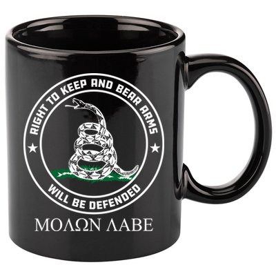 Dont Tread On Me Right To Keep & Bear Arms Come & Take It 11oz C Handle Ceramic Mug