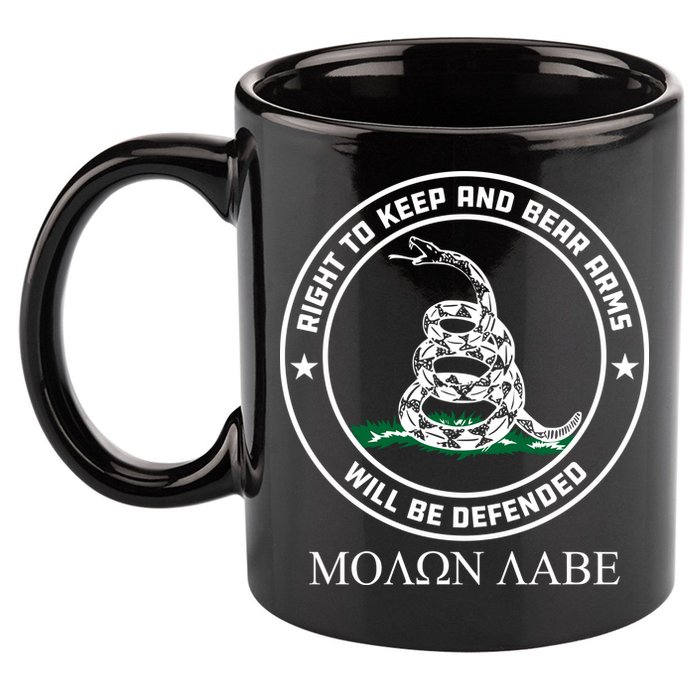 Dont Tread On Me Right To Keep & Bear Arms Come & Take It 11oz C Handle Ceramic Mug