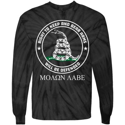 Dont Tread On Me Right To Keep & Bear Arms Come & Take It Tie-Dye Long Sleeve Shirt
