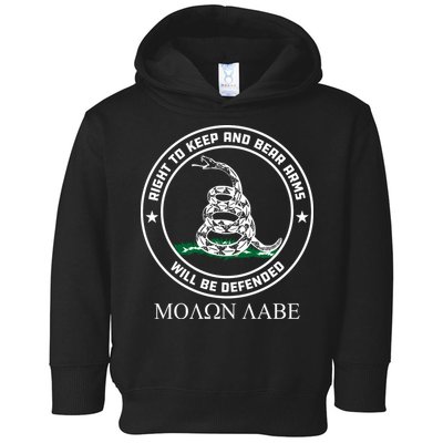 Dont Tread On Me Right To Keep & Bear Arms Come & Take It Toddler Hoodie