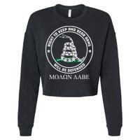 Dont Tread On Me Right To Keep & Bear Arms Come & Take It Cropped Pullover Crew