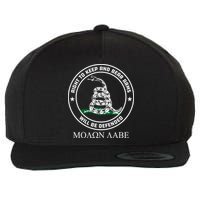Dont Tread On Me Right To Keep & Bear Arms Come & Take It Wool Snapback Cap