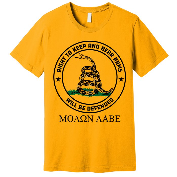 Dont Tread On Me Right To Keep & Bear Arms Come & Take It Premium T-Shirt