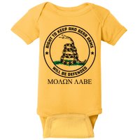 Dont Tread On Me Right To Keep & Bear Arms Come & Take It Baby Bodysuit
