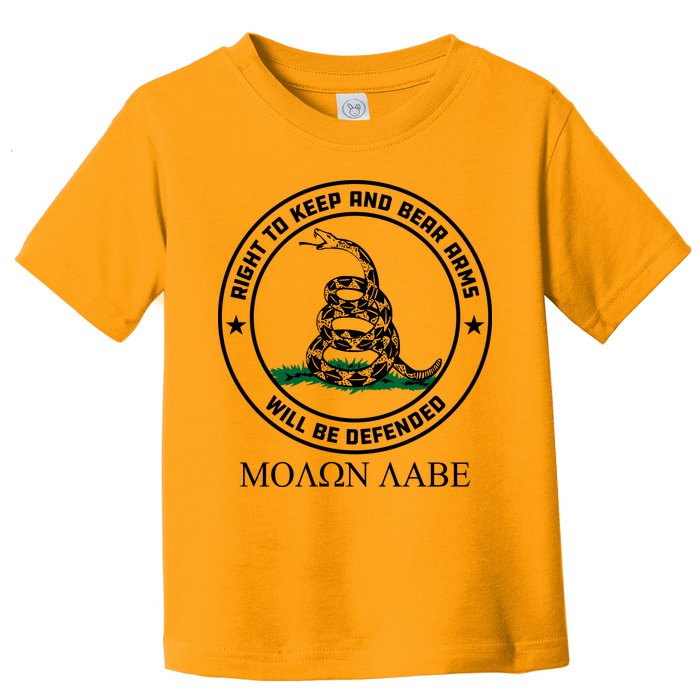 Dont Tread On Me Right To Keep & Bear Arms Come & Take It Toddler T-Shirt