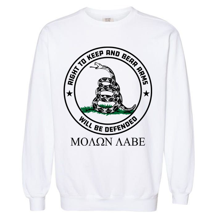 Dont Tread On Me Right To Keep & Bear Arms Come & Take It Garment-Dyed Sweatshirt