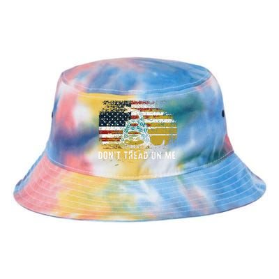 Dont Tread On Me USA Flag Rights Fight Tie Dye Newport Bucket Hat