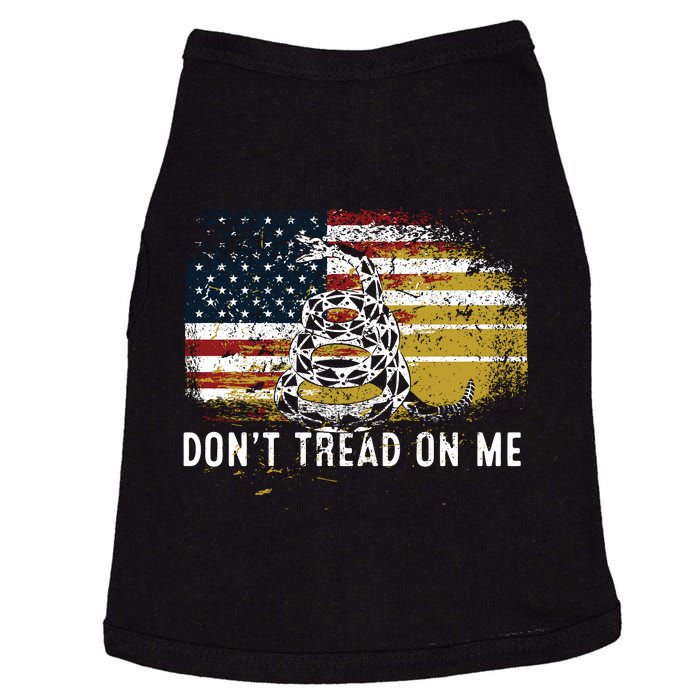 Dont Tread On Me USA Flag Rights Fight Doggie Tank