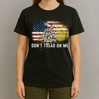 Dont Tread On Me USA Flag Rights Fight T-Shirt