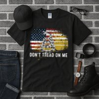 Dont Tread On Me USA Flag Rights Fight Tall T-Shirt