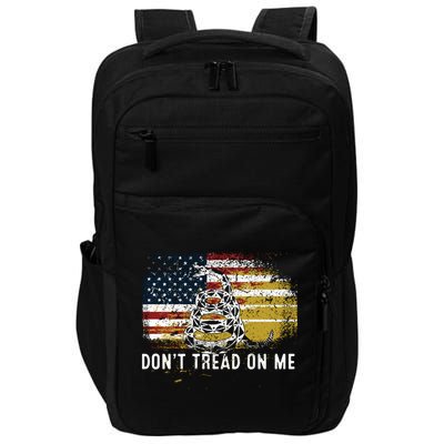 Dont Tread On Me USA Flag Rights Fight Impact Tech Backpack
