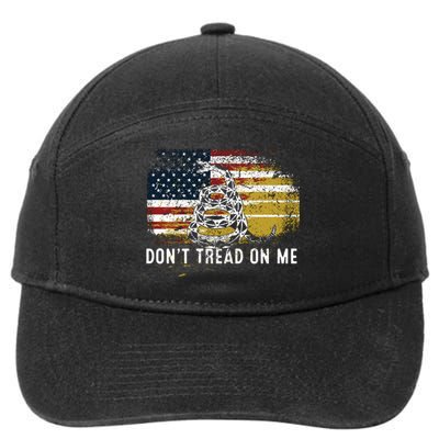 Dont Tread On Me USA Flag Rights Fight 7-Panel Snapback Hat