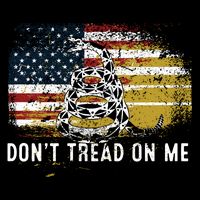 Dont Tread On Me USA Flag Rights Fight Tie-Dye T-Shirt