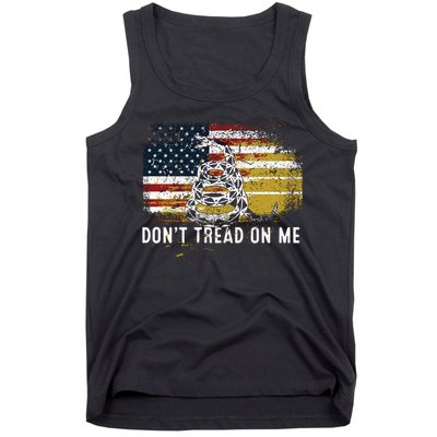 Dont Tread On Me USA Flag Rights Fight Tank Top