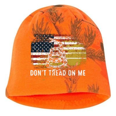 Dont Tread On Me USA Flag Rights Fight Kati - Camo Knit Beanie