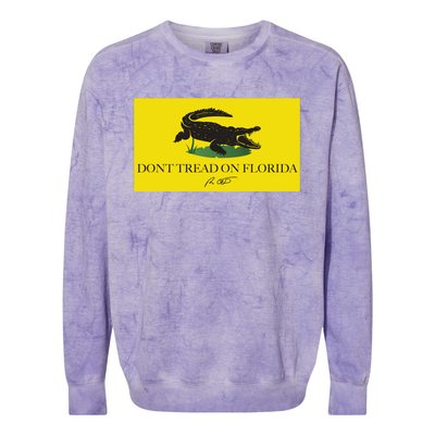 Don't Tread On Florida Ron Desantis Colorblast Crewneck Sweatshirt