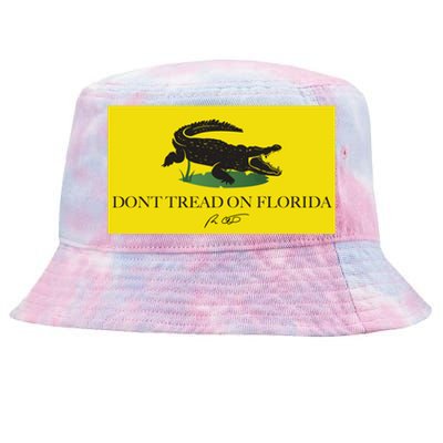 Don't Tread On Florida Ron Desantis Tie-Dyed Bucket Hat