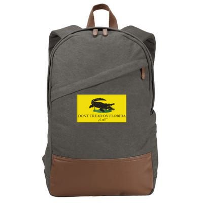 Don't Tread On Florida Ron Desantis Cotton Canvas Backpack