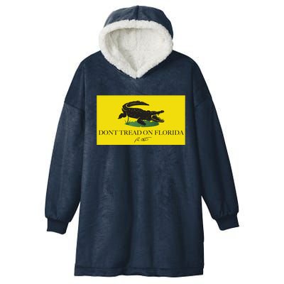 Don't Tread On Florida Ron Desantis Hooded Wearable Blanket