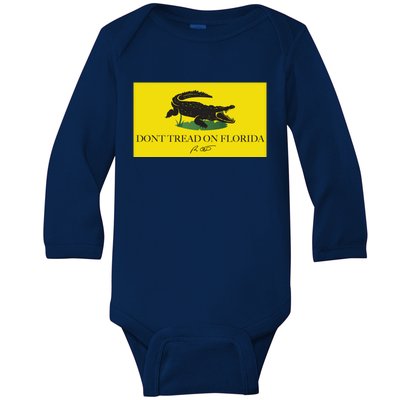 Don't Tread On Florida Ron Desantis Baby Long Sleeve Bodysuit